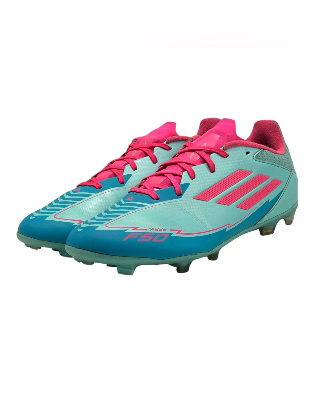 Adidas Messi F50 League Aqua Mens Size 10 Soccer Cleats IH0928 - Picture 5 of 12